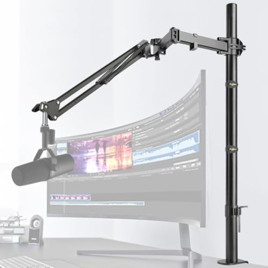 Shure Mic Sm7B - Mic Boom Arm, Adjustable Height Overhead