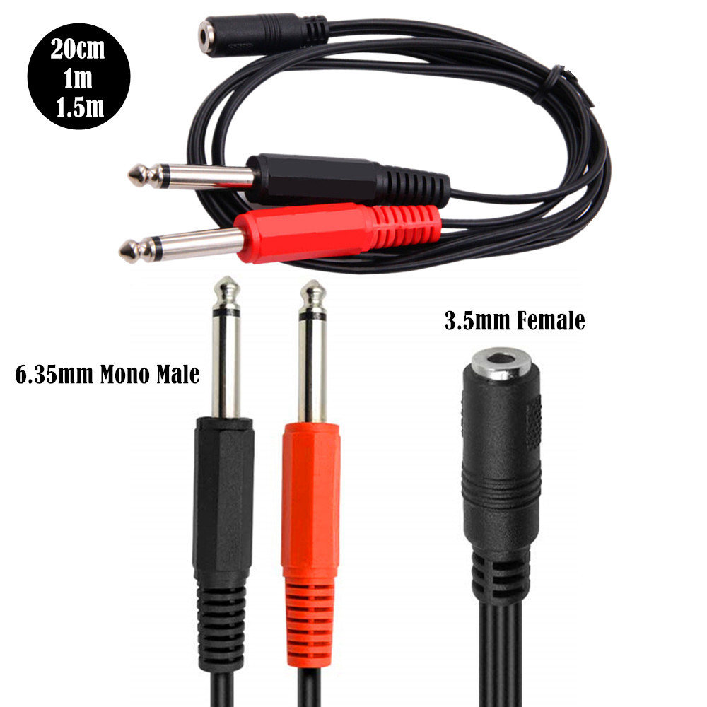 6.35 Mm Male To 2 6.35 Mm 3.5m - Cable Extension 3.5 review and price