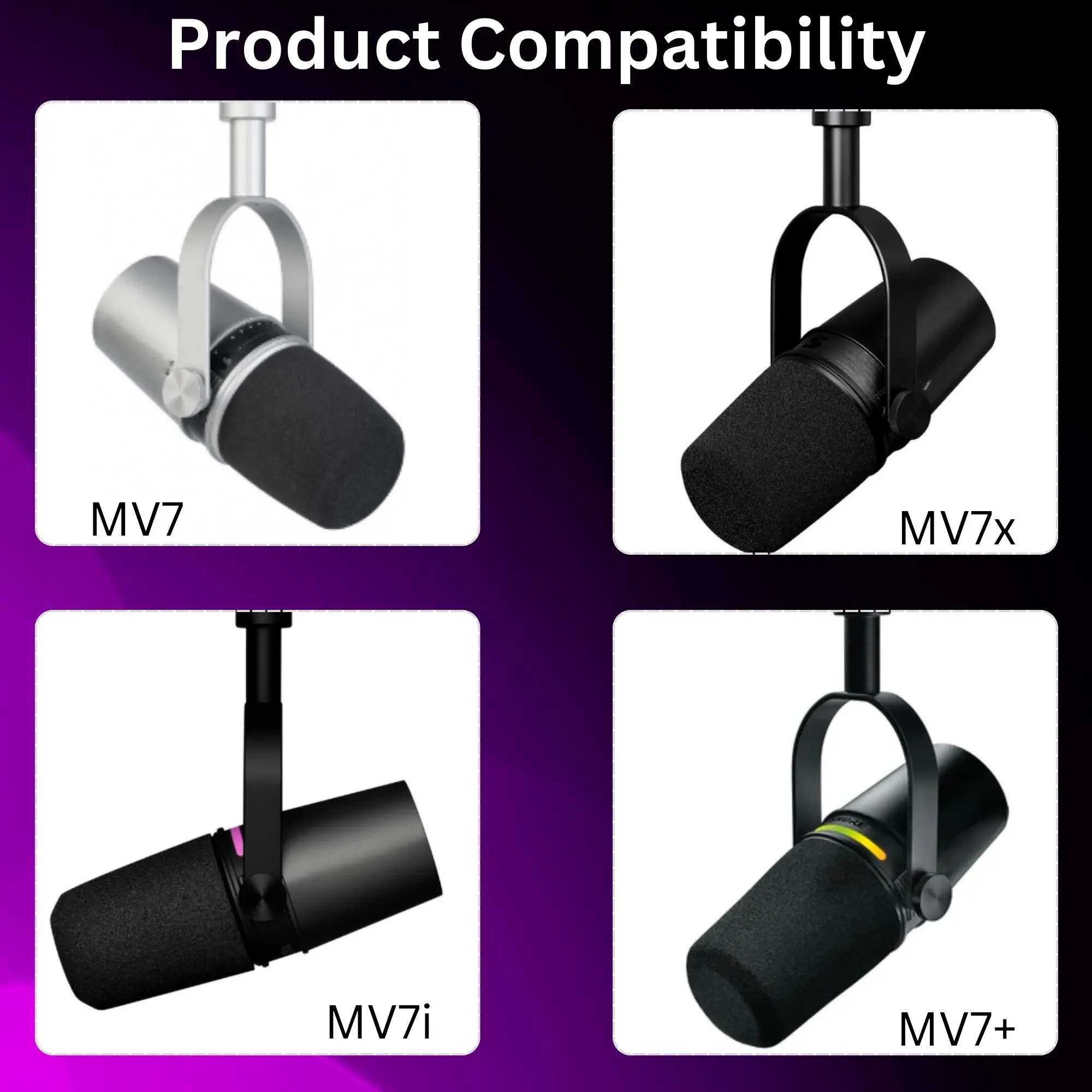 MV7 Foam for Shure MV7, MV7i,  - Shure Mic Sm7B review and price