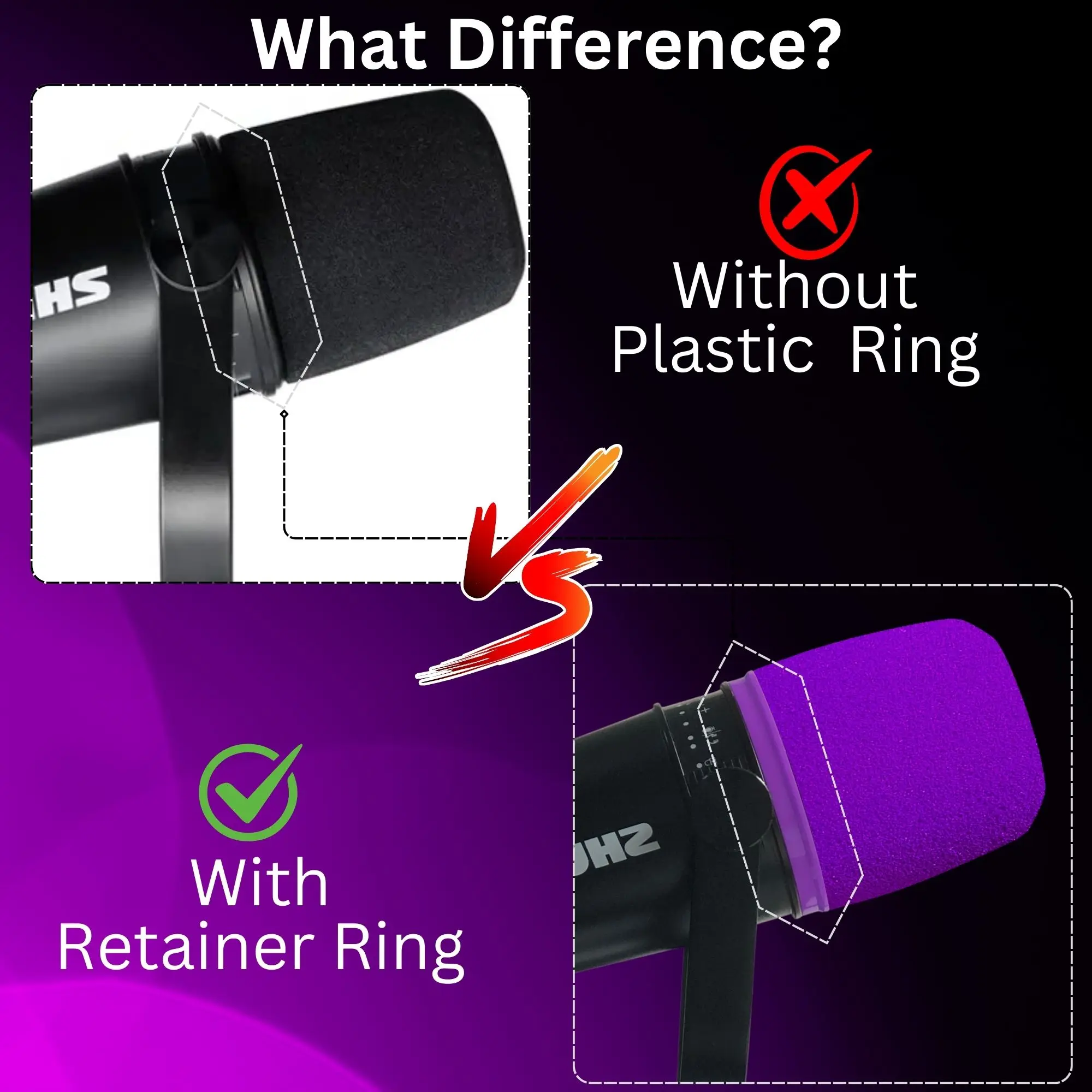 MV7 Foam for Shure MV7, MV7i,  - Shure Mic Sm7B review and price