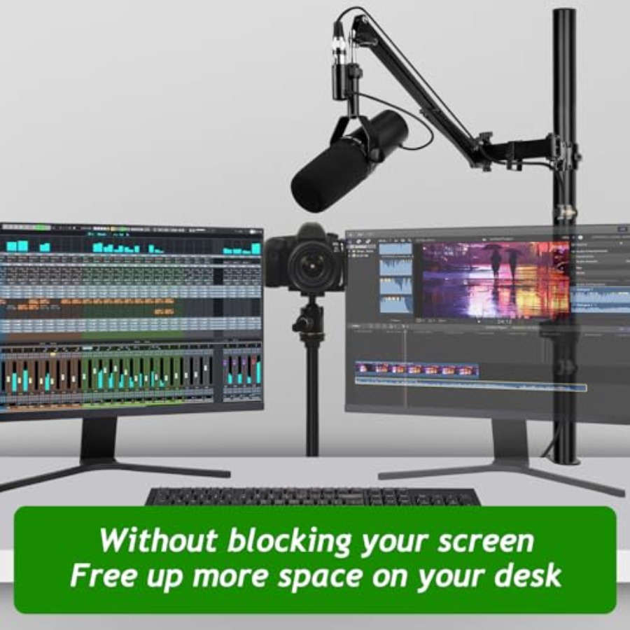 Mic Boom Arm, Adjustable Heigh - Shure Mic Sm7B review and price